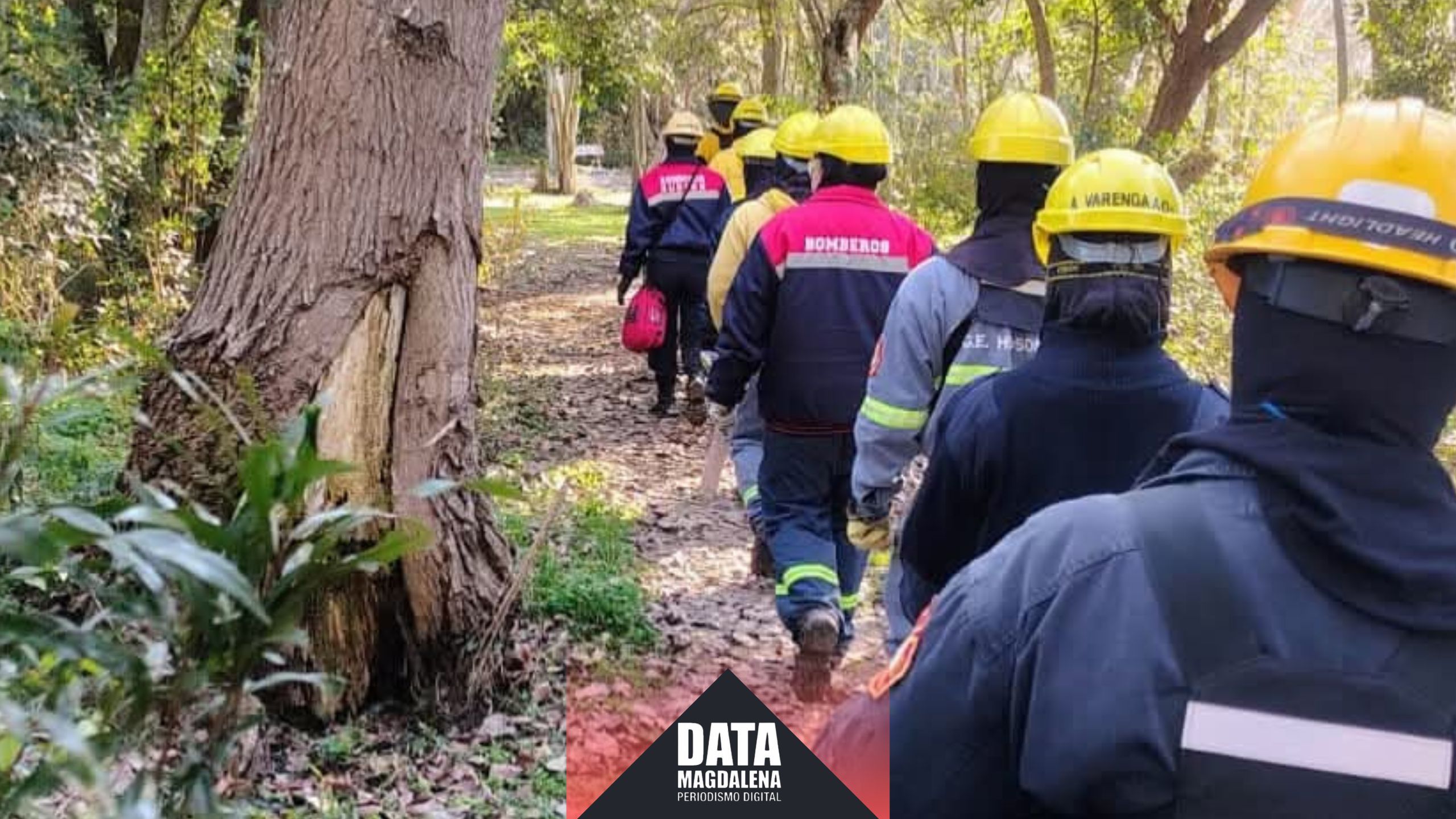 Bomberos Voluntarios de Bavio se sumaron al rastrillaje por los pescadores desaparecidos