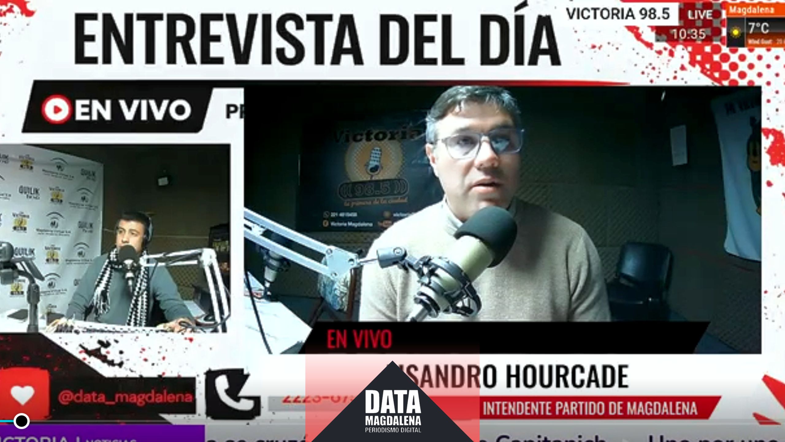 Salarios, seguridad y reelección: las definiciones de Hourcade en Data Magdalena